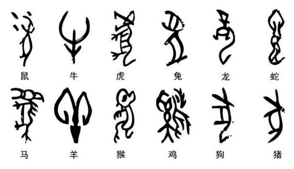 十二生肖甲骨文