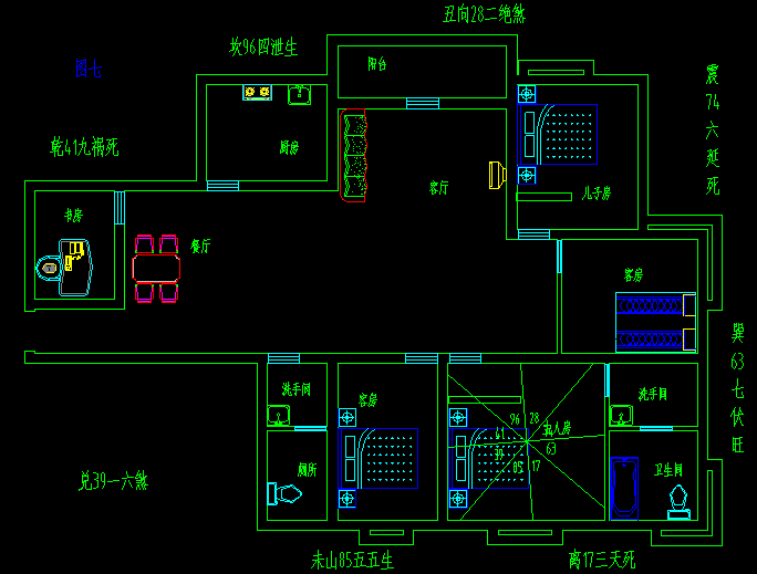 坐北朝南的房子文昌位在哪里