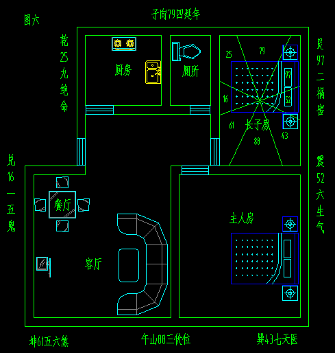 卧室门对床头风水化解方法